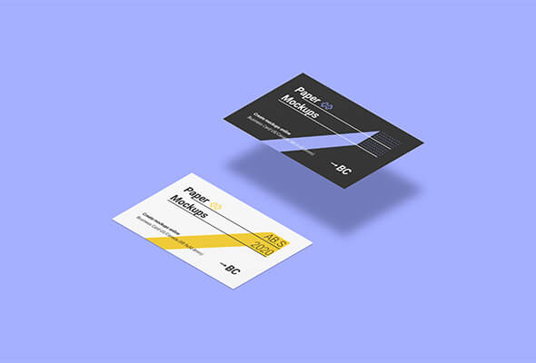 Business Card Paper Mockup